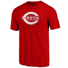 Cincinnati Reds Official Logo Tri-Blend T-Shirt - MLB T-shirts