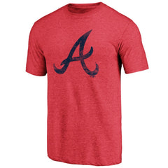 Atlanta Braves Official Logo Tri-Blend T-Shirt - MLB T-shirts