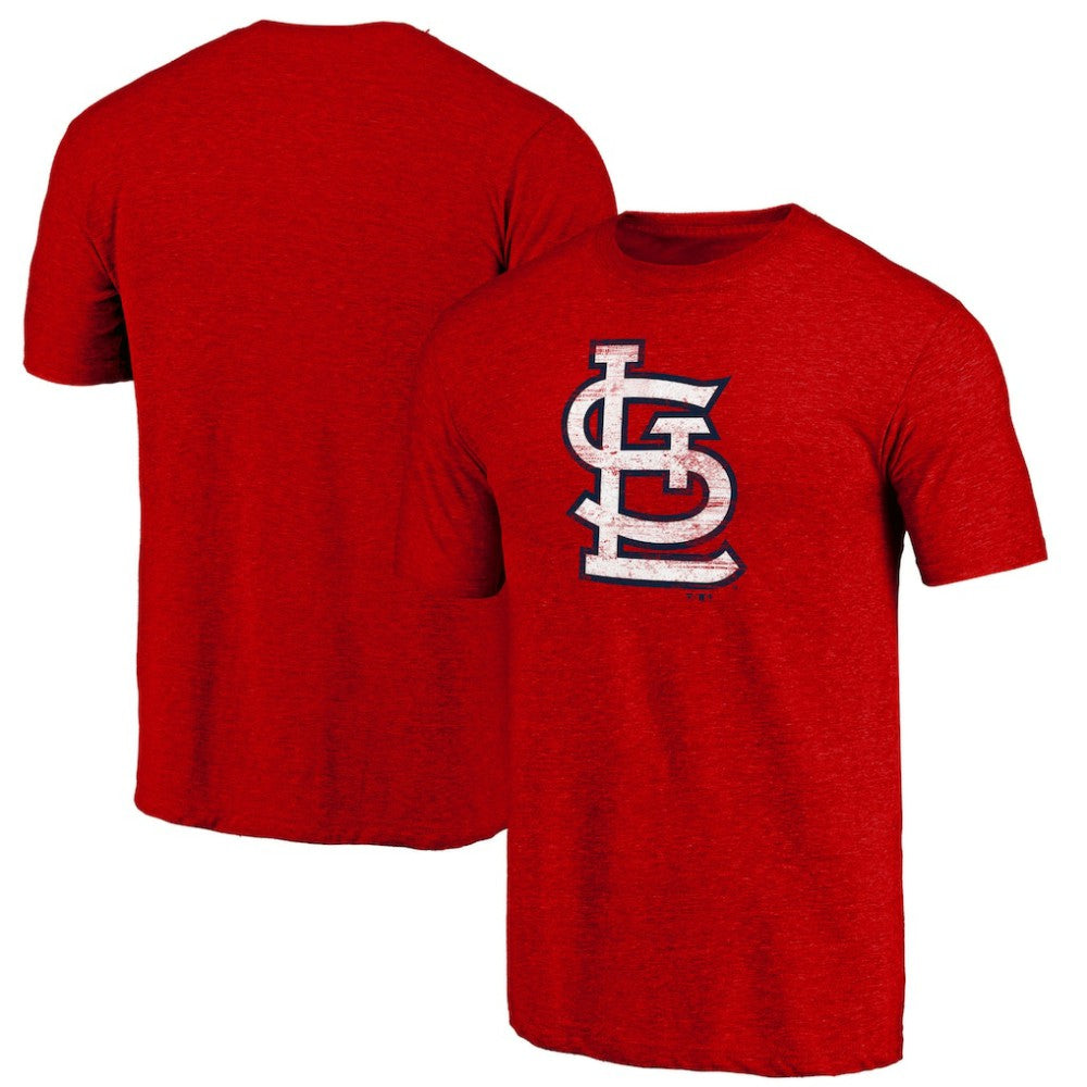 St. Louis Cardinals Official Logo Tri-Blend T-Shirt - MLB T-shirts