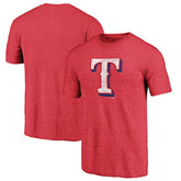 Texas Rangers Official Logo Tri-Blend T-Shirt - MLB T-shirts