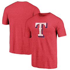 Texas Rangers Official Logo Tri-Blend T-Shirt - MLB T-shirts