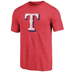 Texas Rangers Official Logo Tri-Blend T-Shirt - MLB T-shirts