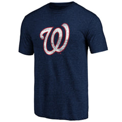 Washington Nationals Official Logo Tri-Blend T-Shirt - MLB T-shirts