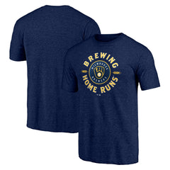 Milwaukee Brewers Hometown Collection Brewing Up Tri-Blend T-Shirt - MLB T-shirts
