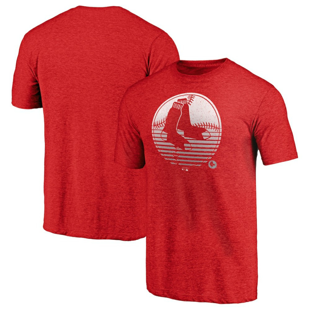 Boston Red Sox Cooperstown Collection Logo Tri-Blend T-Shirt - MLB T-shirts