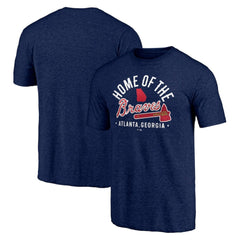 Atlanta Braves Hometown Collection Home Of The Braves Tri-Blend T-Shirt - MLB T-shirts