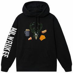 Black Milwaukee Bucks NBA x MARKET Unisex Claymation Pullover Hoodie | NBA