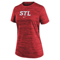St. Louis Cardinals Nike Women's 2024 City Connect Authentic Collection Practice Velocity T-Shirt - MLB T-shirts