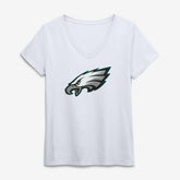 Philadelphia Eagles Logo Athletic Women's Primary Logo V-Neck T-Shirt | NFL New