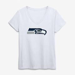 Seattle Seahawks Logo Athletic Women's Primary Logo V-Neck T-Shirt | NFL Near me
