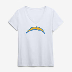Los Angeles Chargers Logo Athletic Women's Primary Logo V-Neck T-Shirt | NFL Outlet