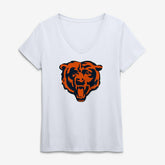 Chicago Bears Logo Athletic Women's Primary Logo V-Neck T-Shirt | NFL Online