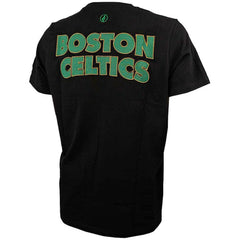 Black Boston Celtics FISLL 3D Puff Print Sliced Logo T-Shirt | NBA