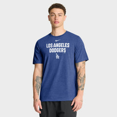Los Angeles Dodgers Nike Stacked Tri-Blend T-Shirt - MLB T-shirts