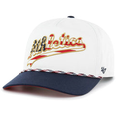 Athletics '47 Flag Script Hitch Snapback Hat - MLB Hats