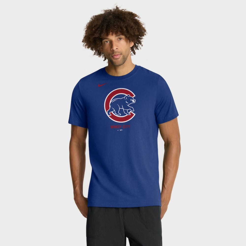 Chicago Cubs Nike Tri-Blend Logo T-Shirt - MLB T-shirts