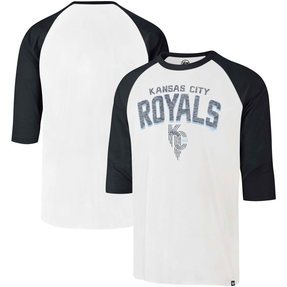 Kansas City Royals '47 City Connect Crescent Franklin Raglan 3/4-Sleeve T-Shirt - MLB T-shirts