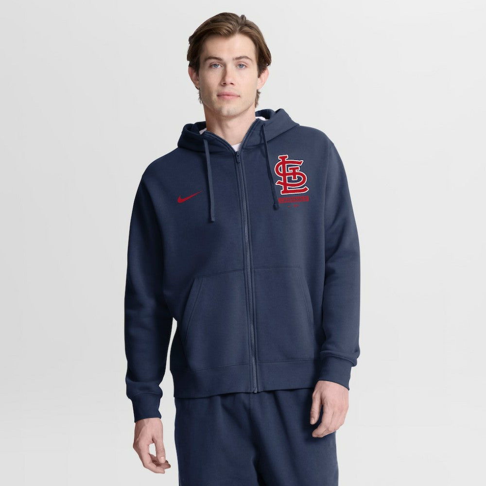St. Louis Cardinals Nike Primetime Lockup Full-Zip Hoodie - MLB Hoodies