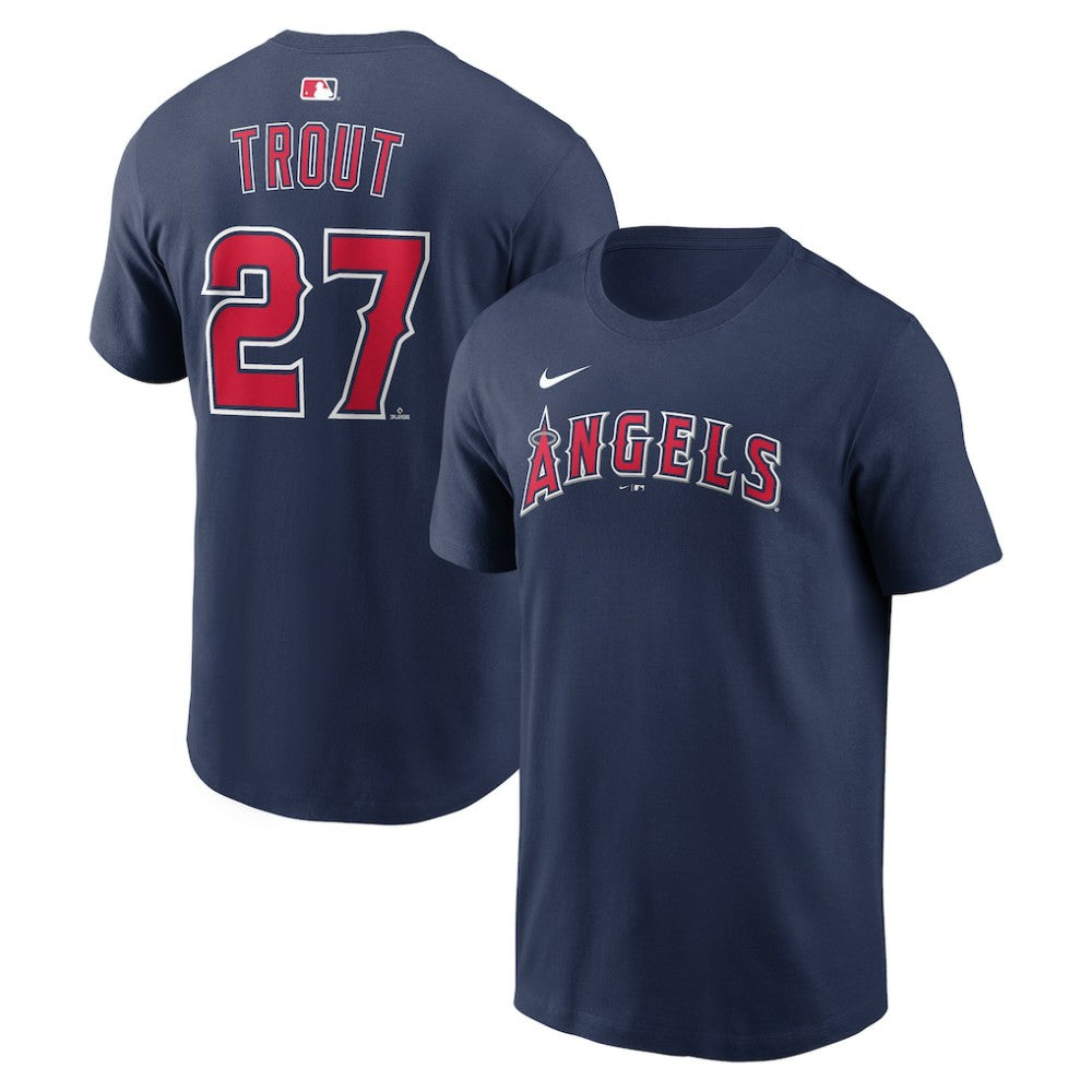 Mike Trout Los Angeles Angels Nike Name & Number T-Shirt - MLB T-shirts