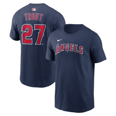 Mike Trout Los Angeles Angels Nike Name & Number T-Shirt - MLB T-shirts