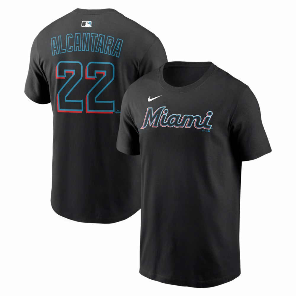 Sandy Alcantara Miami Marlins Nike Home Name & Number T-Shirt - MLB T-shirts