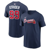 Spencer Strider Atlanta Braves Nike Name & Number T-Shirt - MLB T-shirts