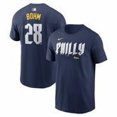 Alec Bohm Philadelphia Phillies Nike City Connect Name & Number T-Shirt - MLB T-shirts