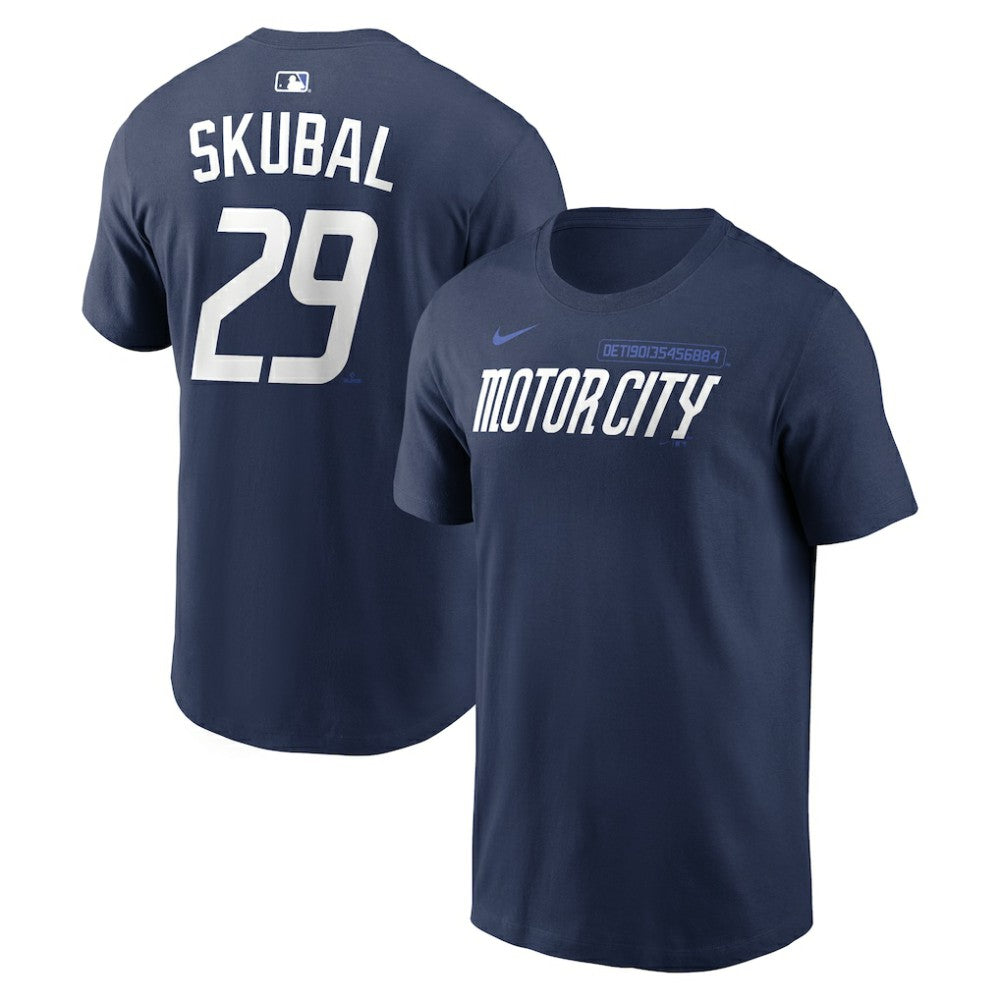 Tarik Skubal Detroit Tigers Nike City Connect Name & Number T-Shirt - MLB T-shirts
