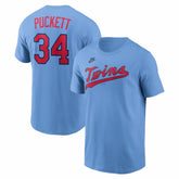 Kirby Puckett Minnesota Twins Nike Cooperstown Collection Name & Number T-Shirt - MLB T-shirts