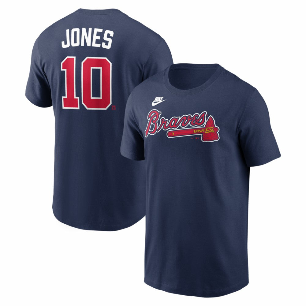 Chipper Jones Atlanta Braves Nike Cooperstown Collection Name & Number T-Shirt - MLB T-shirts