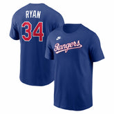 Nolan Ryan Texas Rangers Nike Cooperstown Collection Name & Number T-Shirt - MLB T-shirts