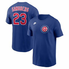 Ryne Sandberg Chicago Cubs Nike Cooperstown Collection Name & Number T-Shirt - MLB T-shirts