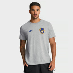 Milwaukee Brewers Nike Cooperstown 2-Hit T-Shirt - MLB T-shirts