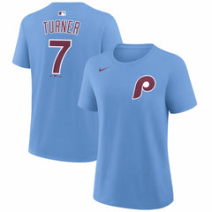 Trea Turner Philadelphia Phillies Nike Women's Name & Number T-Shirt - MLB T-shirts