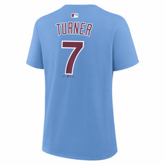 Trea Turner Philadelphia Phillies Nike Women's Name & Number T-Shirt - MLB T-shirts