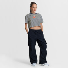Houston Astros Nike Women's Cooperstown Collection Striped Cropped T-Shirt - MLB T-shirts