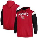 Arizona Cardinals Profile Big & Tall Trench Battle Pullover Hoodie | NFL New