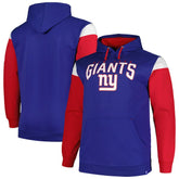 New York Giants Profile Big & Tall Trench Battle Pullover Hoodie | NFL New