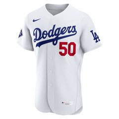 Mookie Betts Los Angeles Dodgers Nike Home Authentic Sponsor Patch Jersey - MLB Jerseys