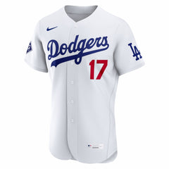 Shohei Ohtani Los Angeles Dodgers Nike Home Authentic Sponsor Patch Jersey - MLB Jerseys