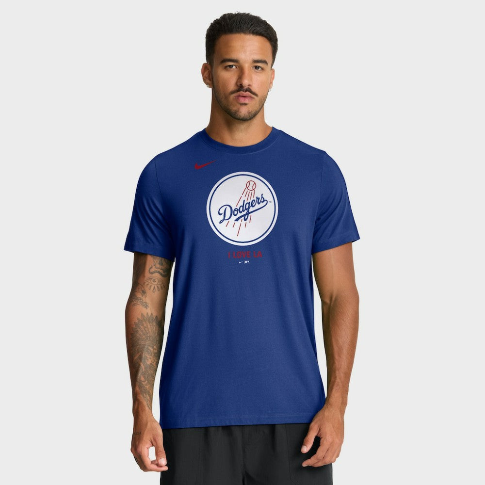 Los Angeles Dodgers Nike Tri-Blend Logo T-Shirt - MLB T-shirts