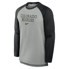 Colorado Rockies Nike Authentic Collection Game Time Raglan Performance Long Sleeve T-Shirt - MLB T-shirts