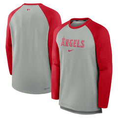 Los Angeles Angels Nike Authentic Collection Game Time Raglan Performance Long Sleeve T-Shirt - MLB T-shirts