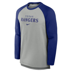 Texas Rangers Nike Authentic Collection Game Time Raglan Performance Long Sleeve T-Shirt - MLB T-shirts