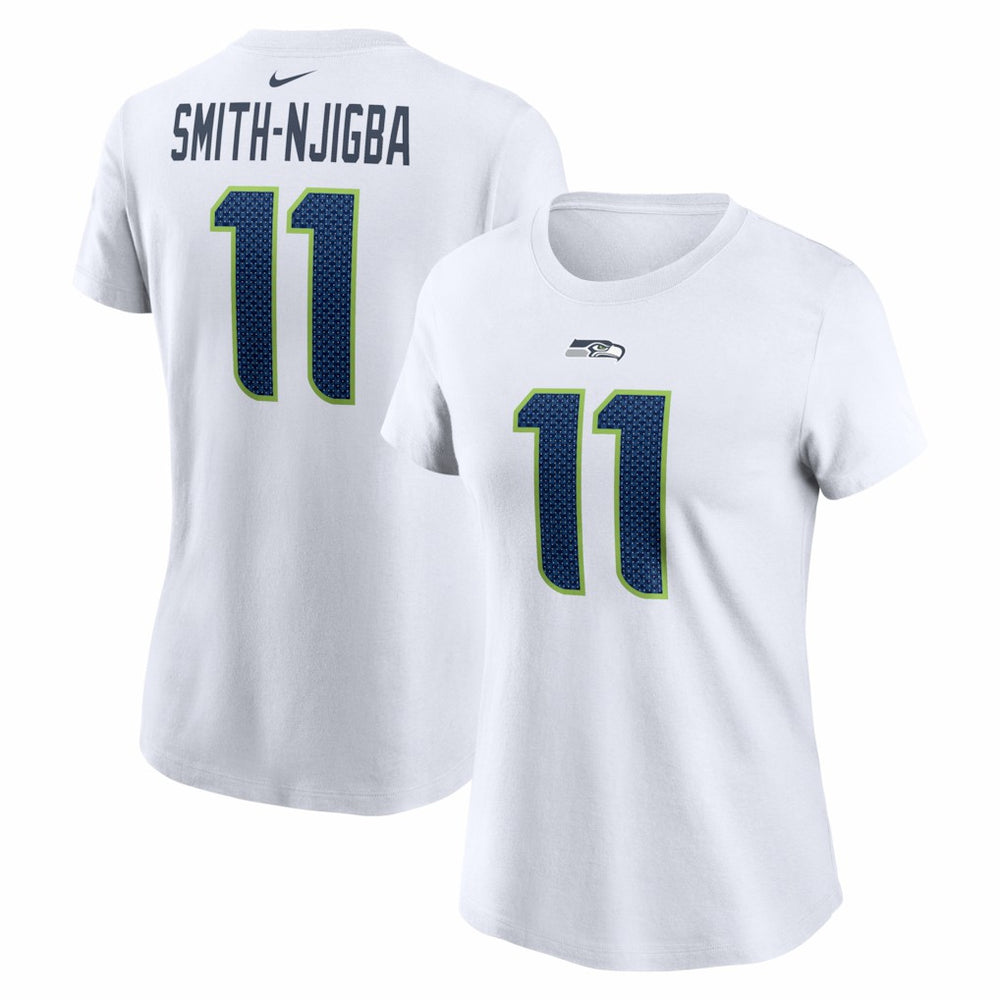 Seattle Seahawks Jaxon Smith-Njigba Women's Player Name & Number T-Shirt | NFL Hot