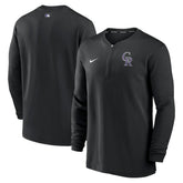 Colorado Rockies Nike Authentic Collection Game Time Performance Quarter-Zip Top - MLB Tops