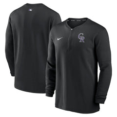 Colorado Rockies Nike Authentic Collection Game Time Performance Quarter-Zip Top - MLB Tops