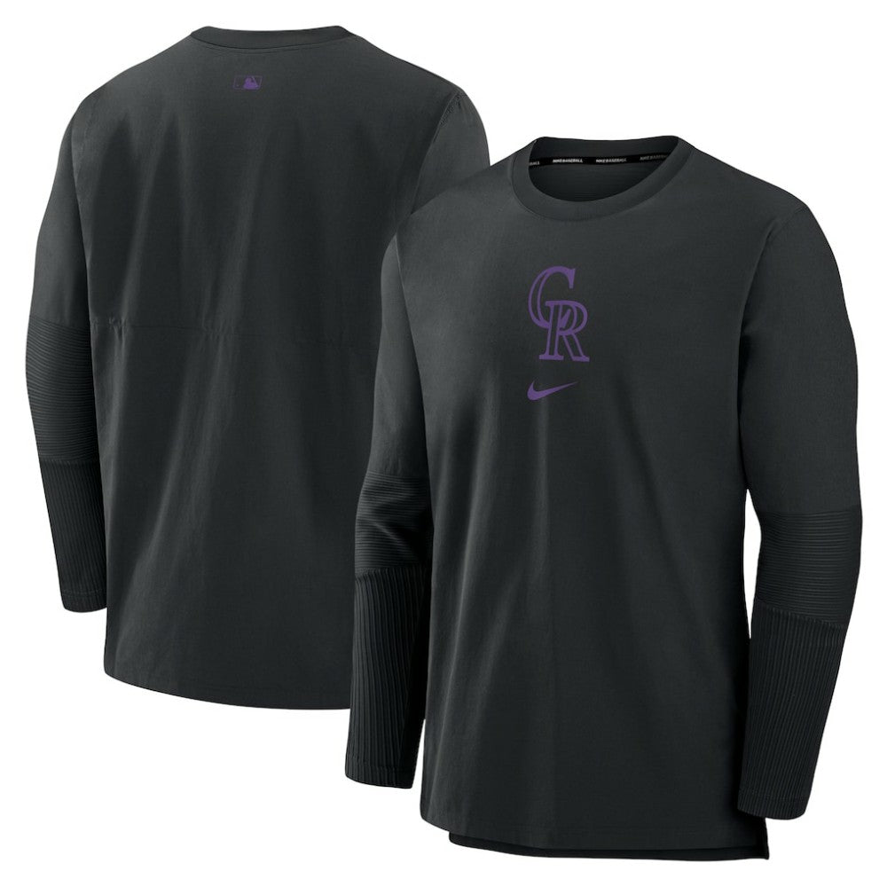 Colorado Rockies Nike Authentic Collection Player Dri-FIT Lightweight Pullover - MLB Pullover