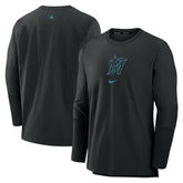 Miami Marlins Nike Authentic Collection Player Dri-FIT Lightweight Pullover - MLB Pullover