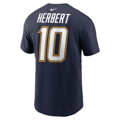 Los Angeles Chargers Justin Herbert Alternate Super Chargers Name & Number T-Shirt | NFL Discount